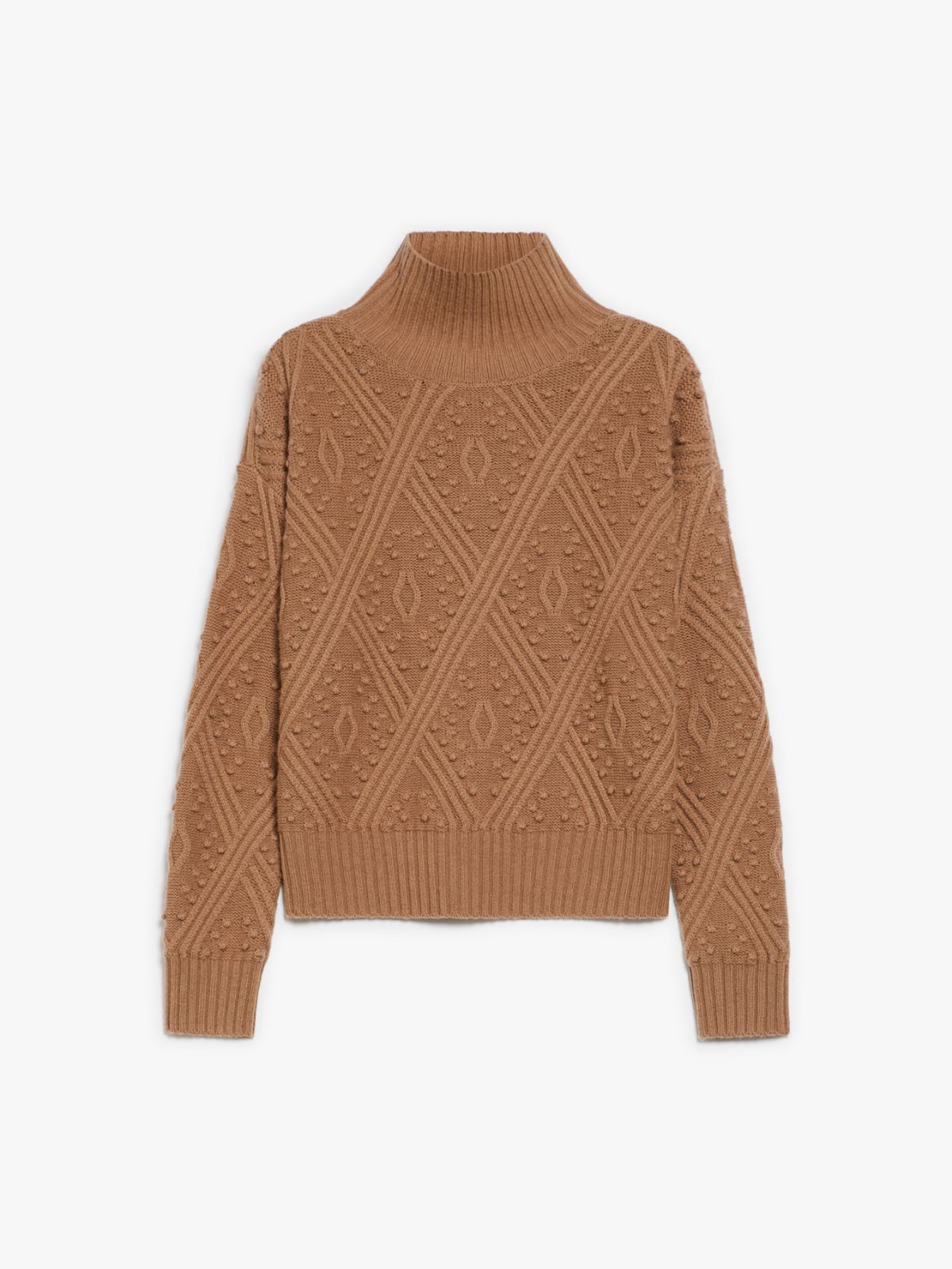 Cashmere-blend argyle jumper