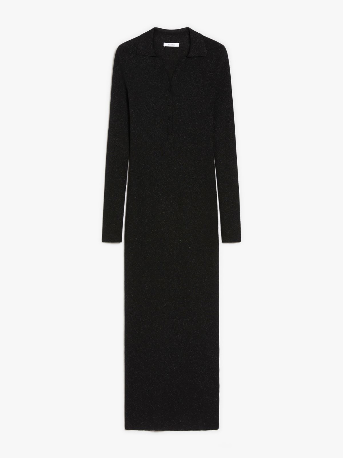 Fitted dress in wool and lurex