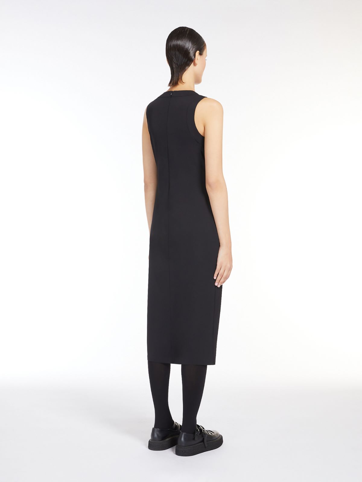 Technical jersey slim-fit dress
