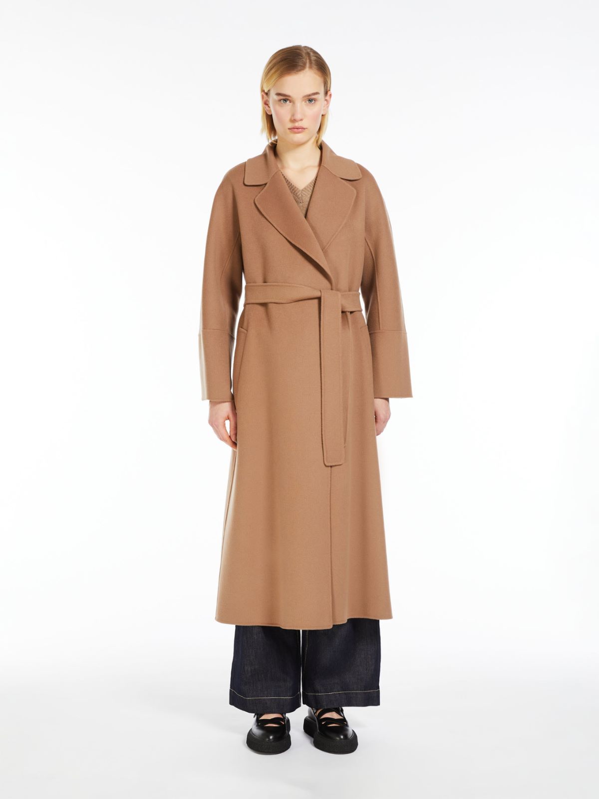 Wool robe coat