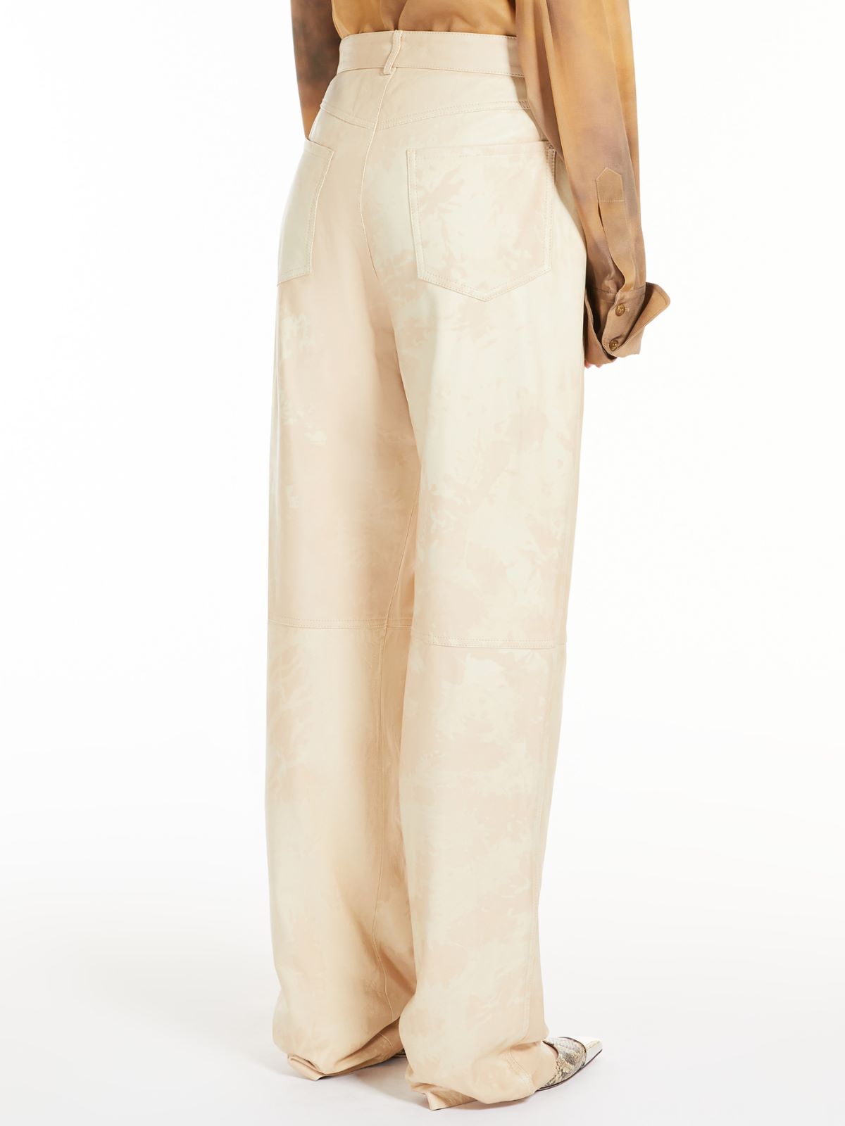 Nappa leather trousers