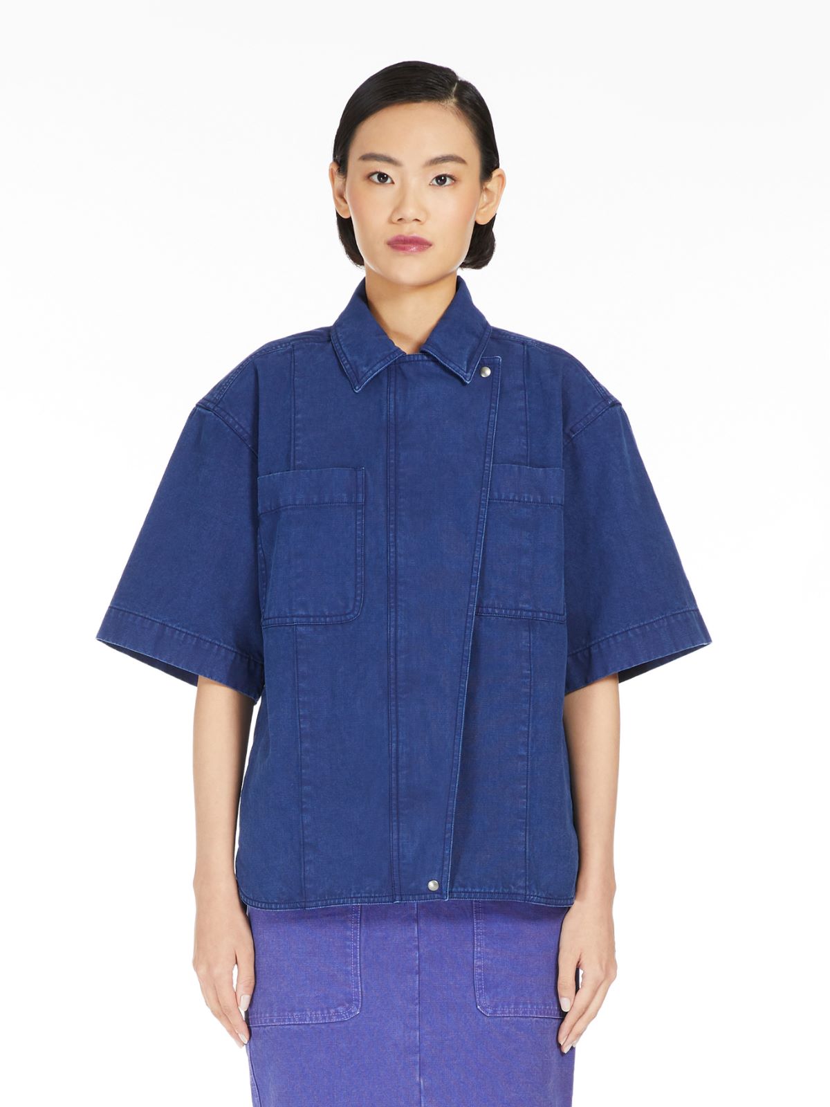 Canvas oversized shirt