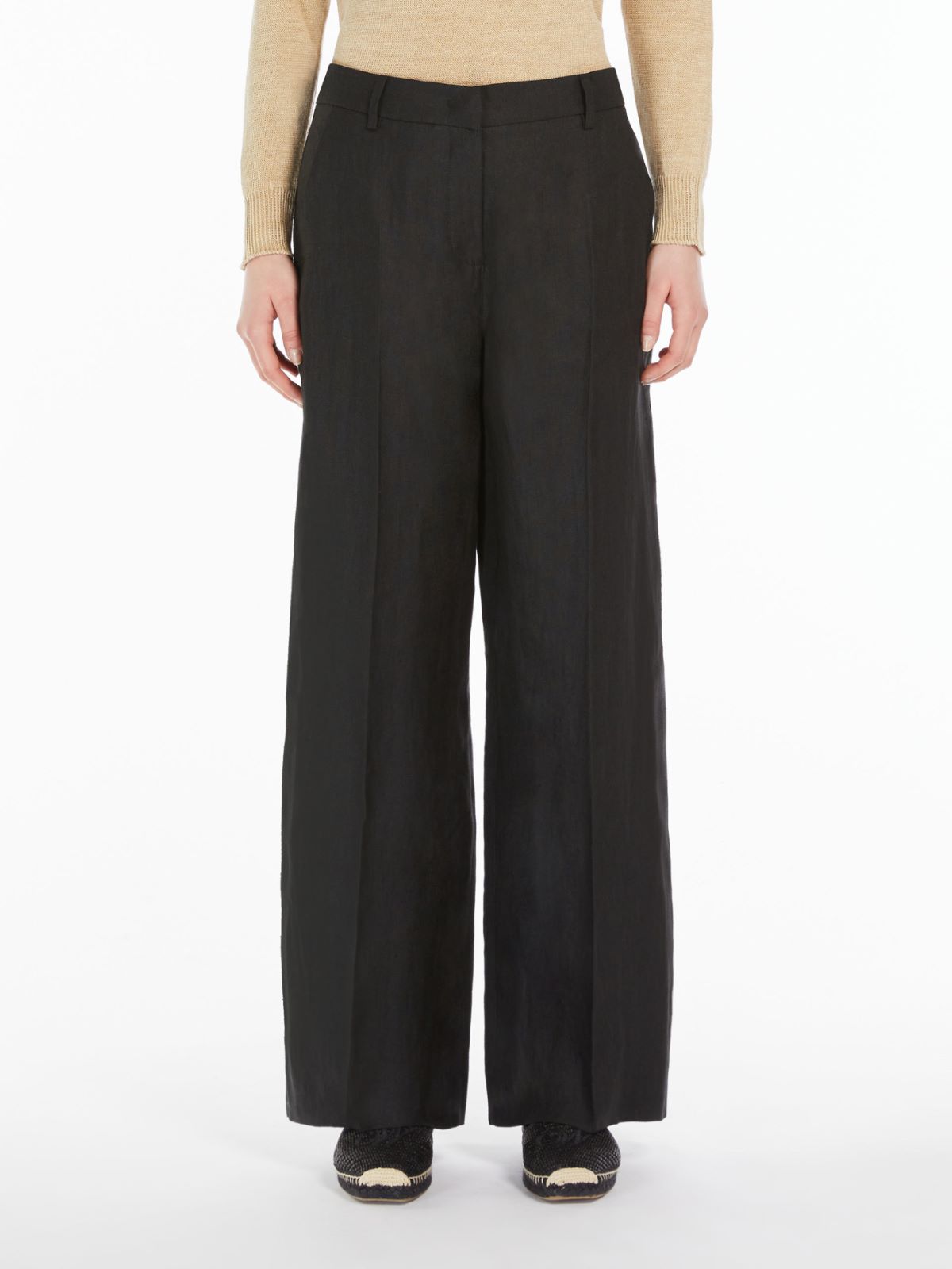 Linen canvas trousers