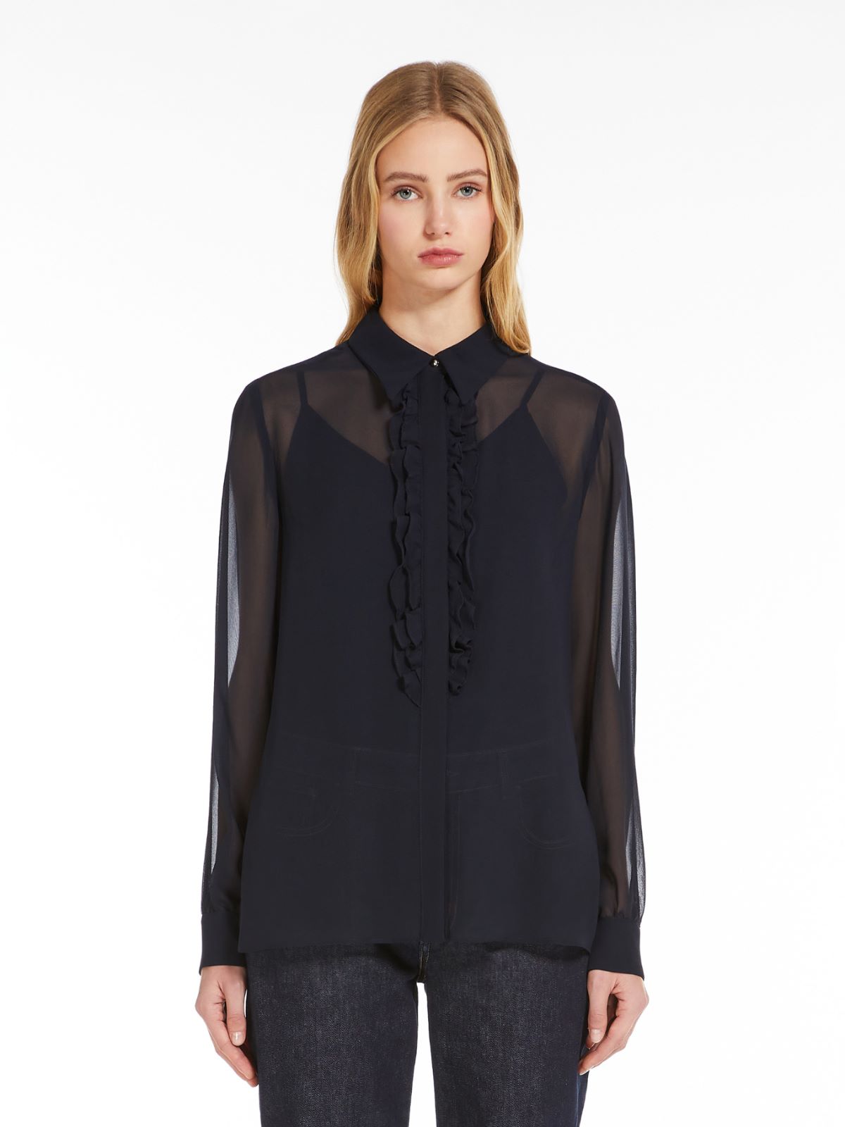 Silk georgette shirt