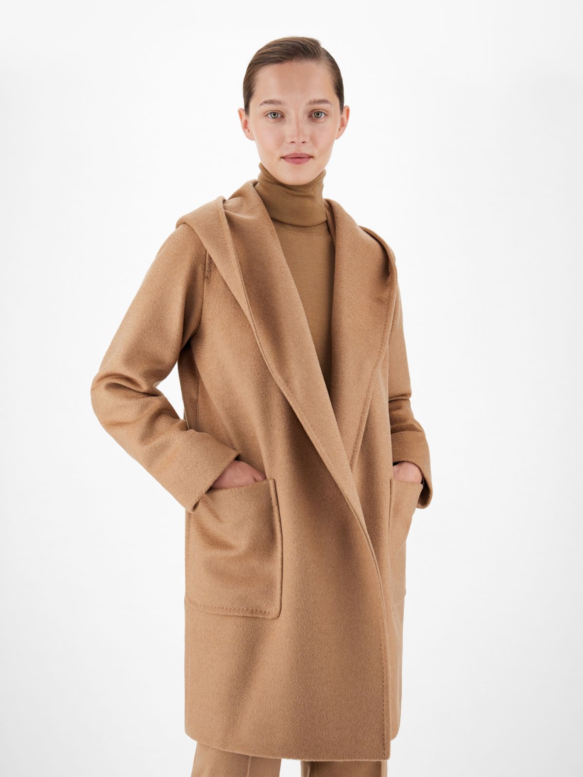 Camel colour robe coat