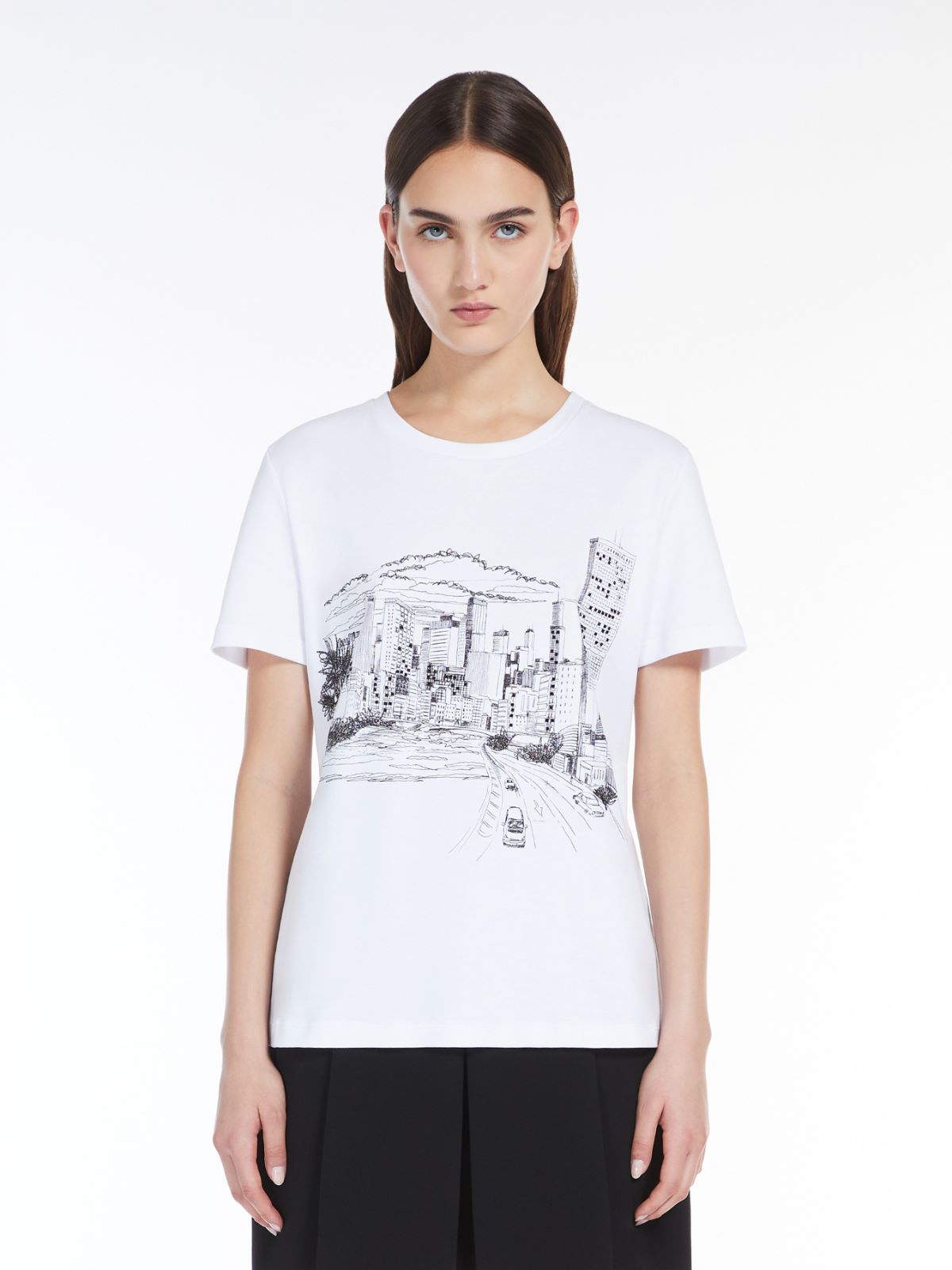 Printed jersey T-shirt