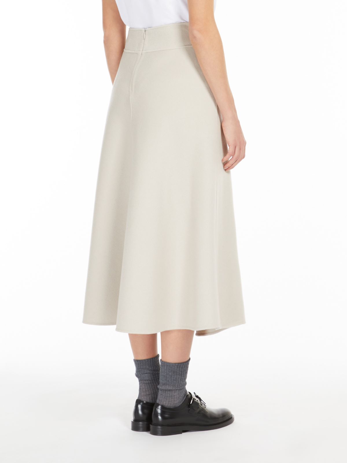 Wool A-line skirt