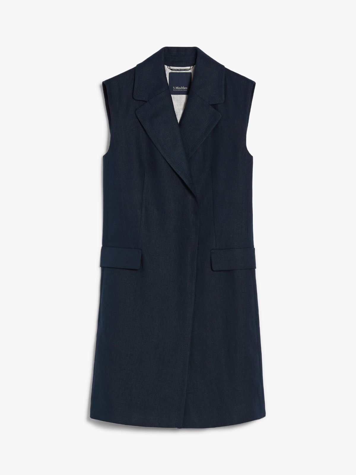 Long linen waistcoat