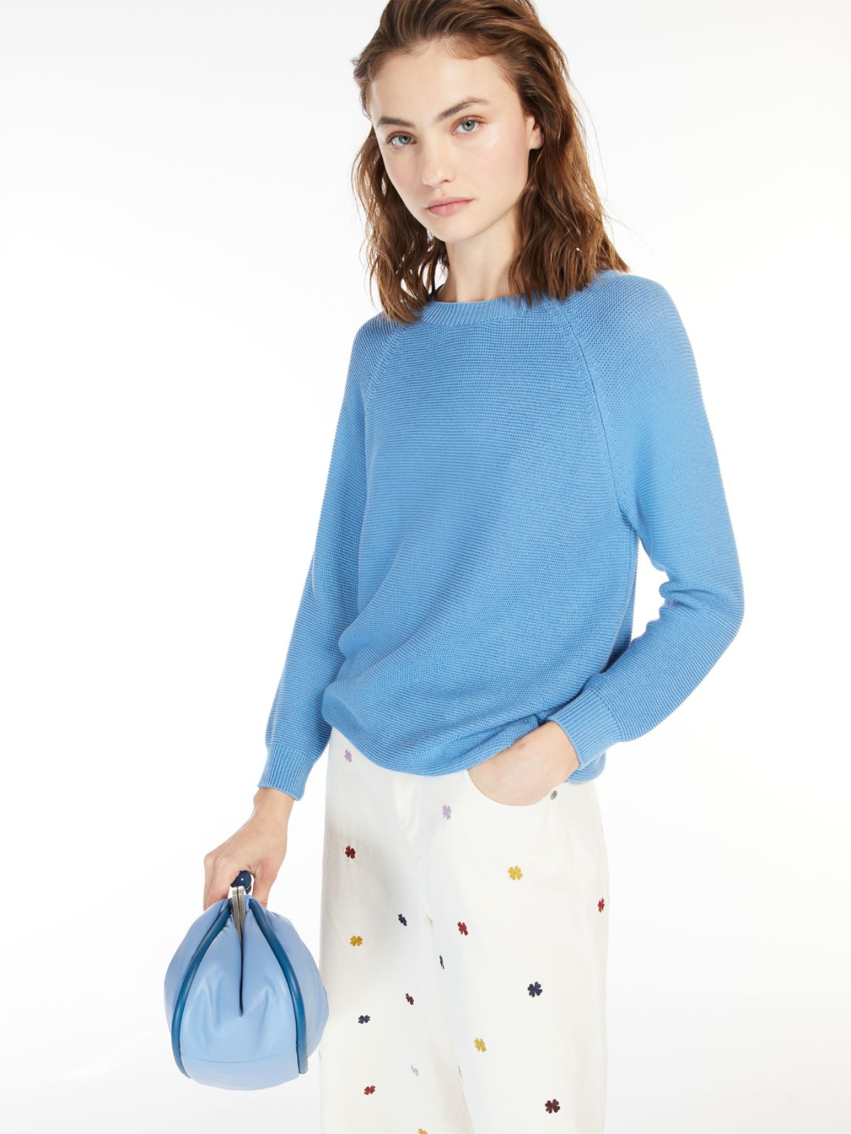 Relaxed-fit cotton sweater