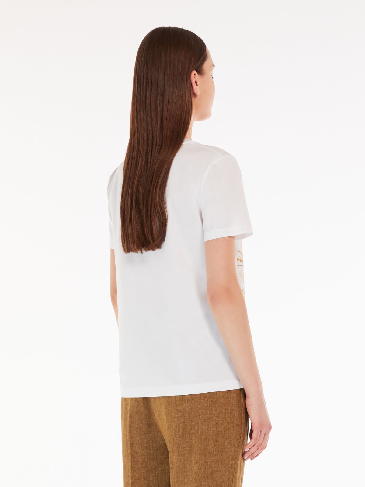 Printed cotton T-shirt