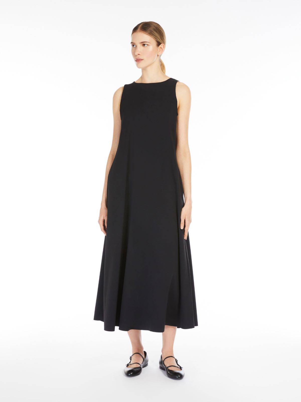 Technical jersey A-line dress