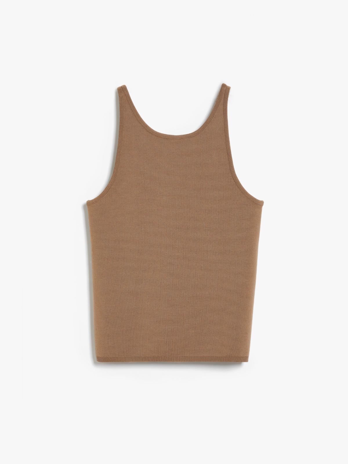 Halter neck top in vanisé wool