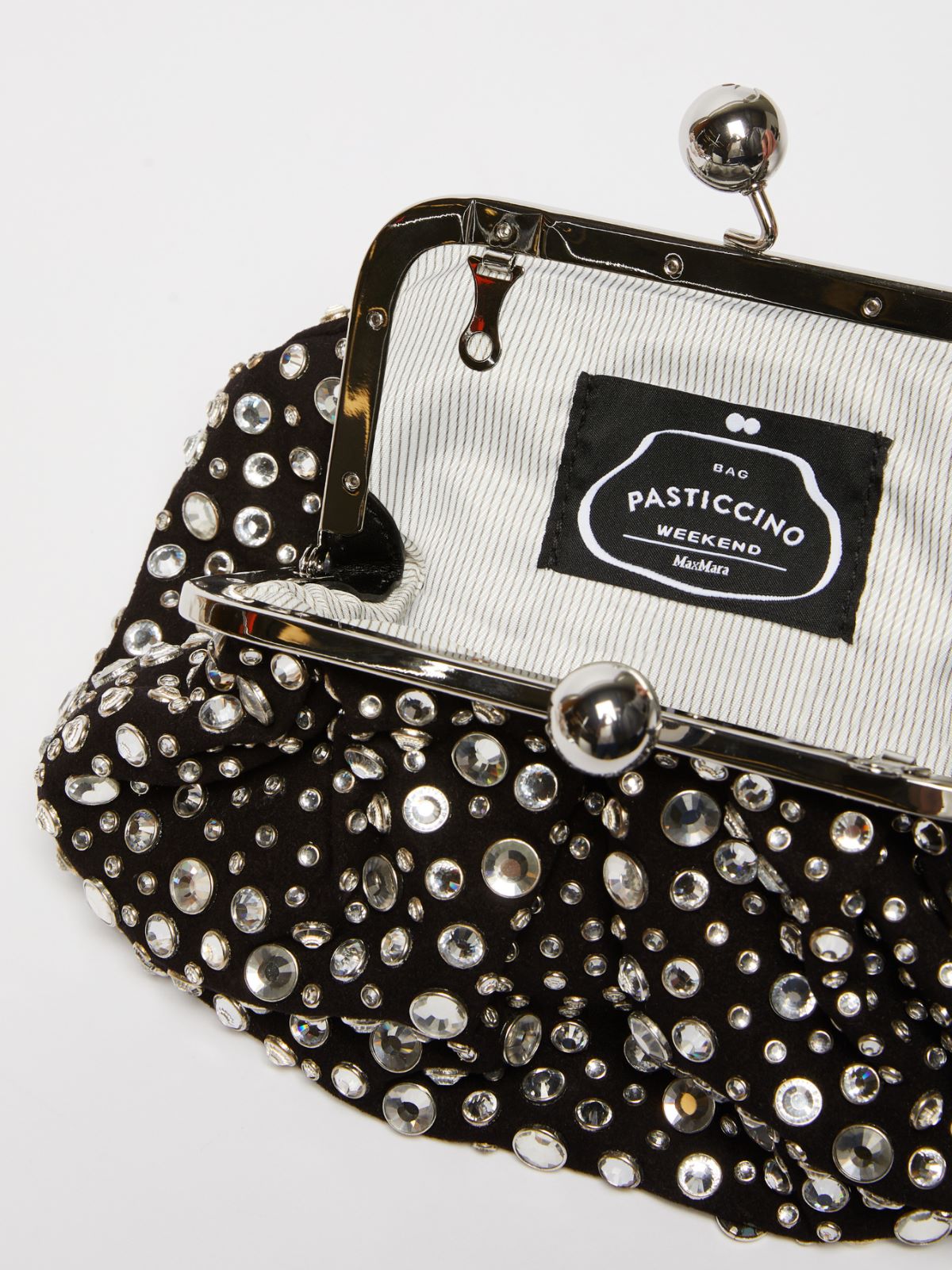 Small crystal leather Pasticcino Bag