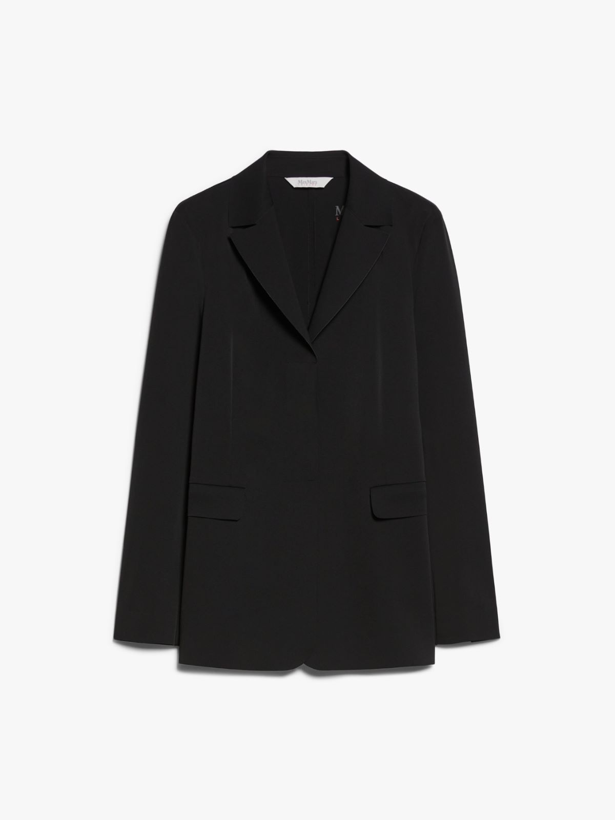 Single-breasted technical jersey blazer