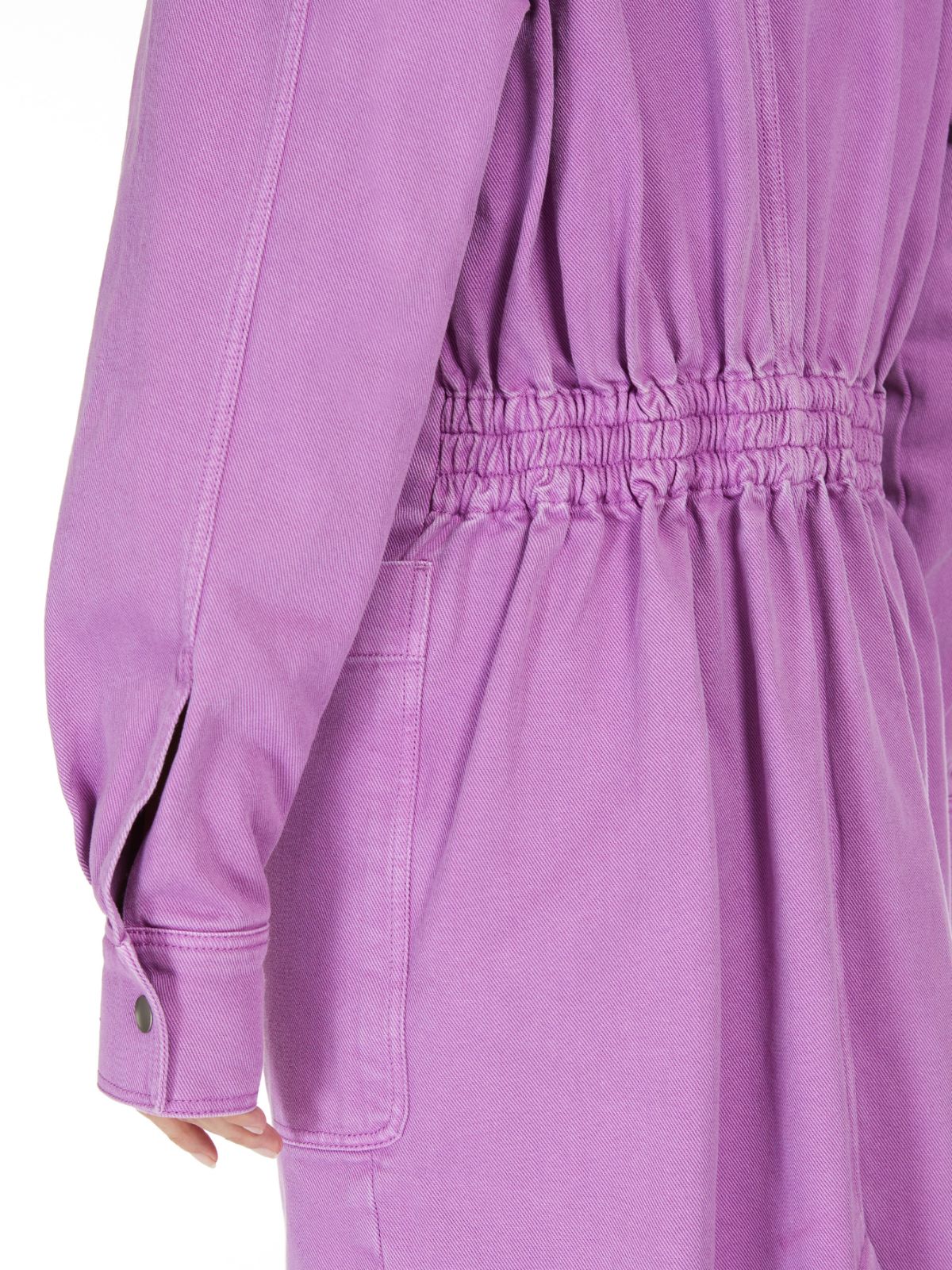 Canvas trench coat with belt