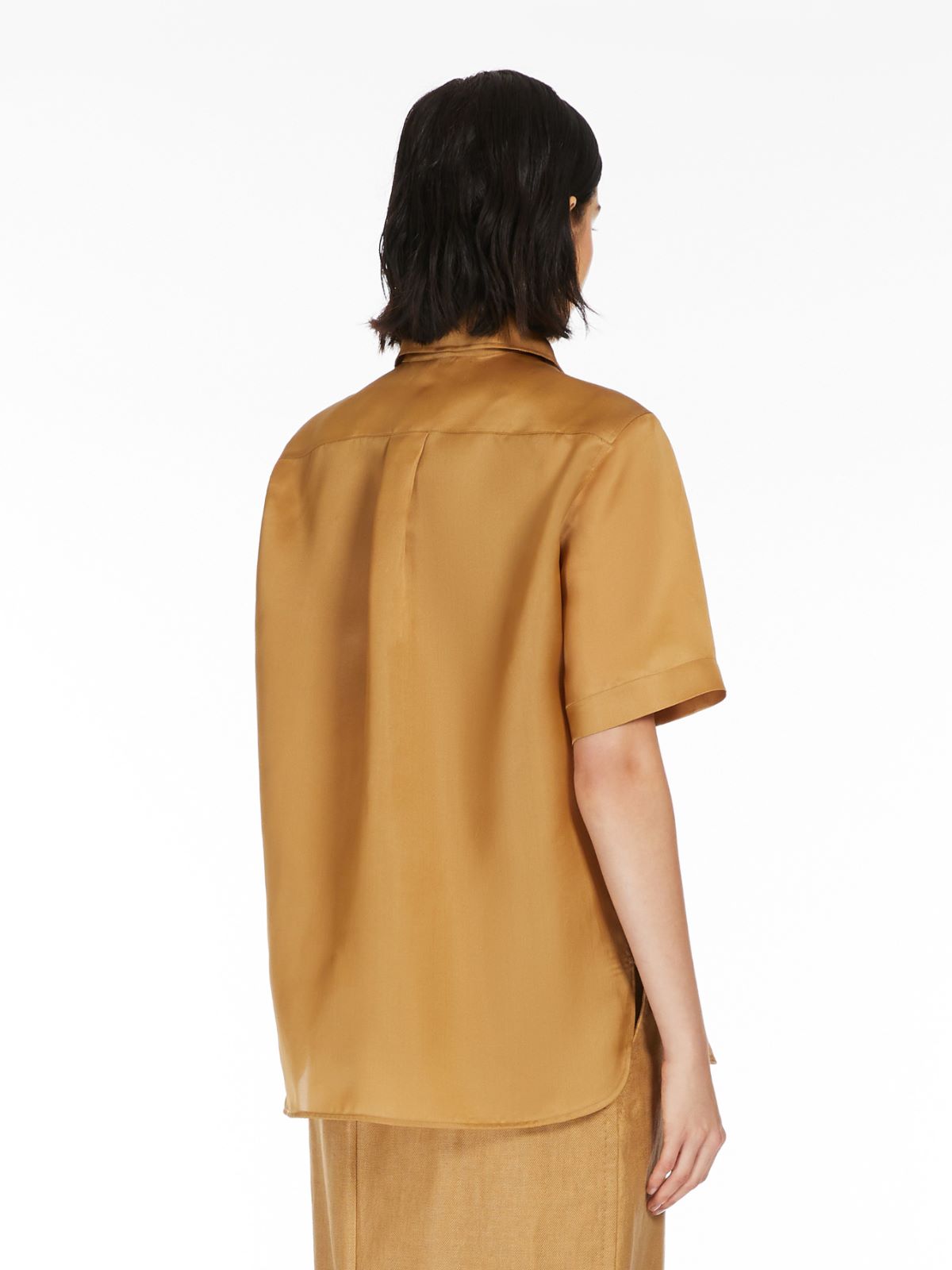 Organza shirt with logo