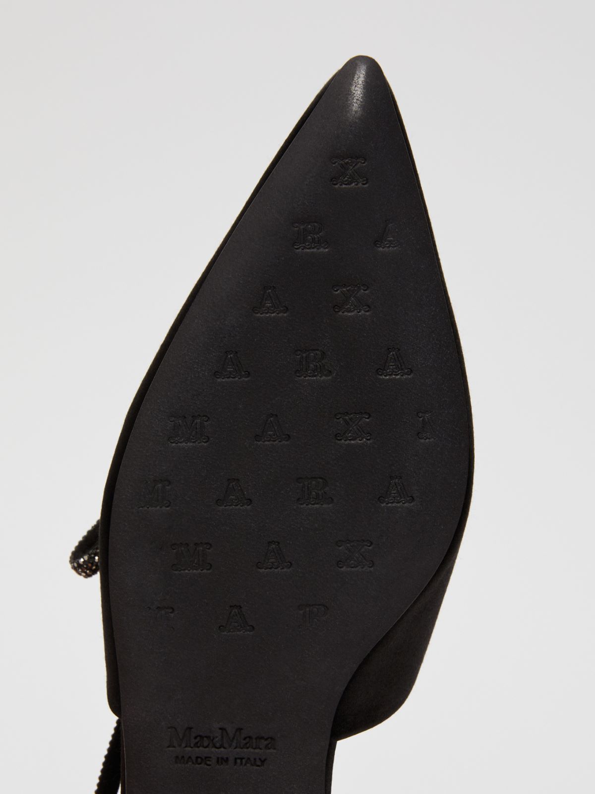 Satin slingback ballet flats