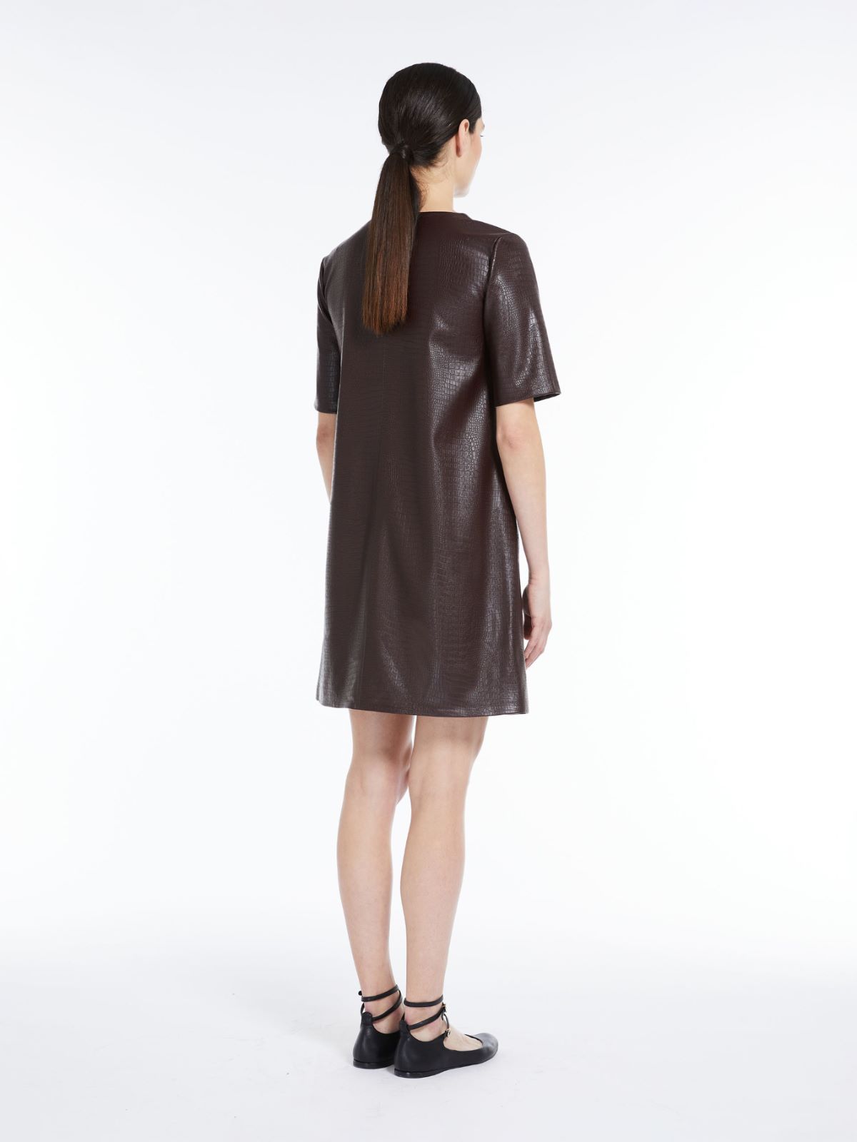 Crocodile-print dress