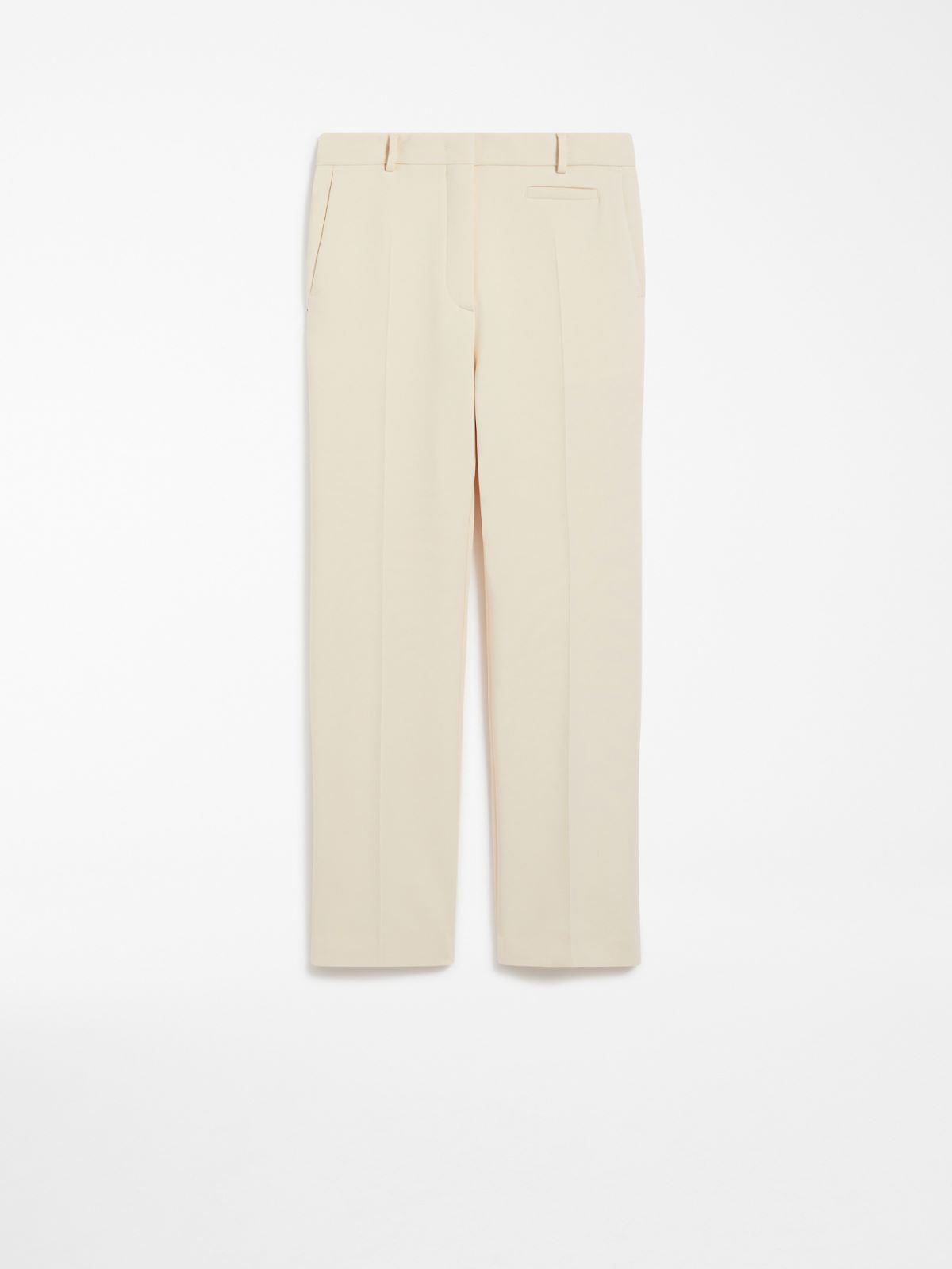 Slim-fit stretch wool trousers