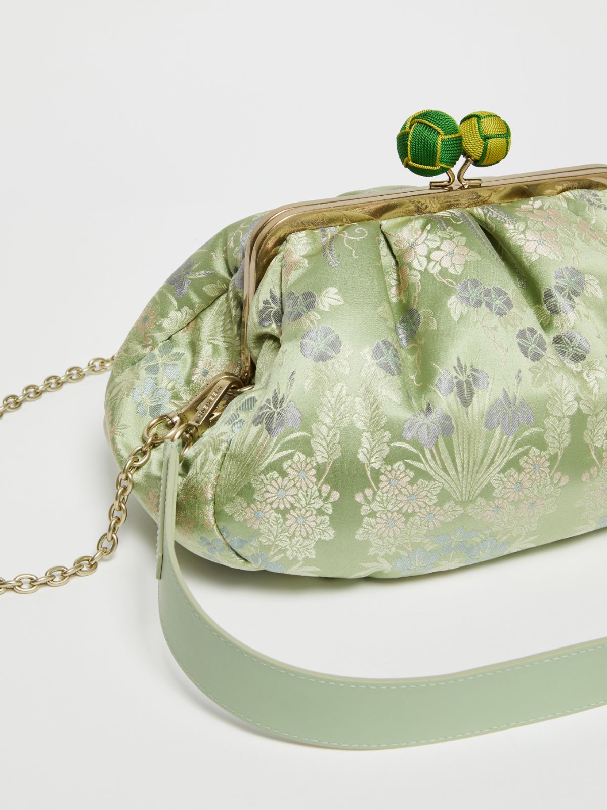 Medium jacquard silk Pasticcino Bag