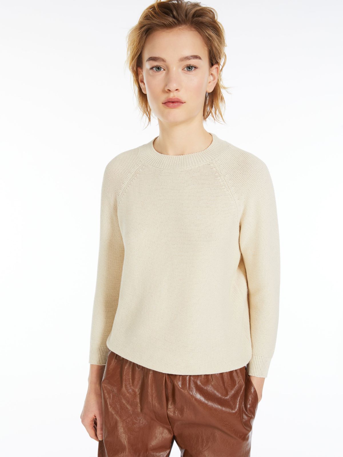 Relaxed-fit cotton sweater