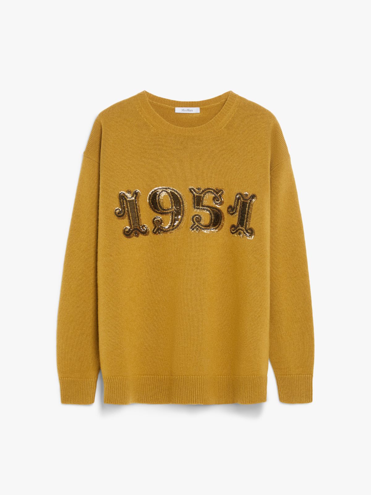 Wool, cashmere and sequin pullover