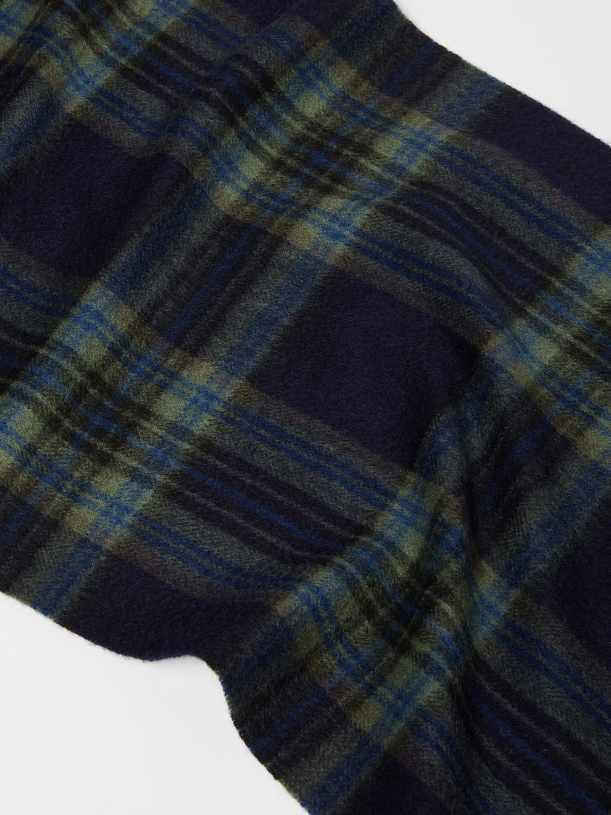 Tartan cashmere scarf