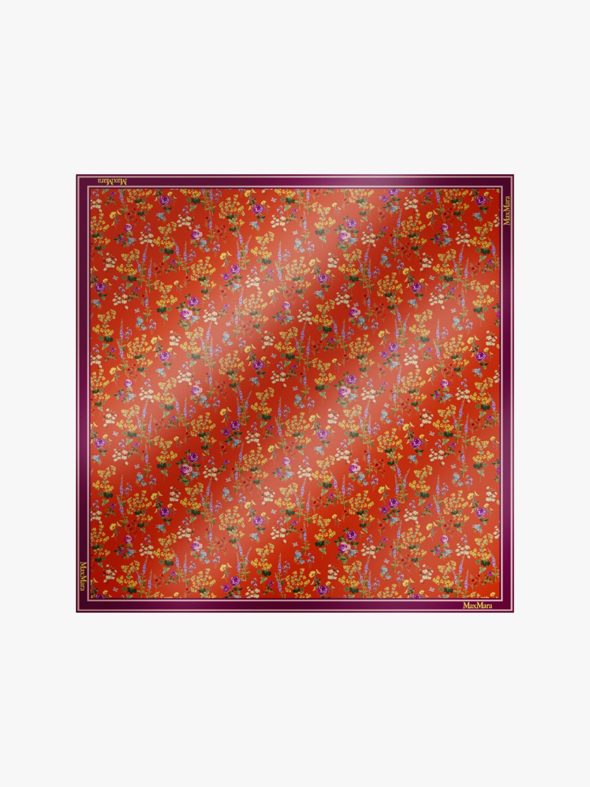 Printed silk foulard