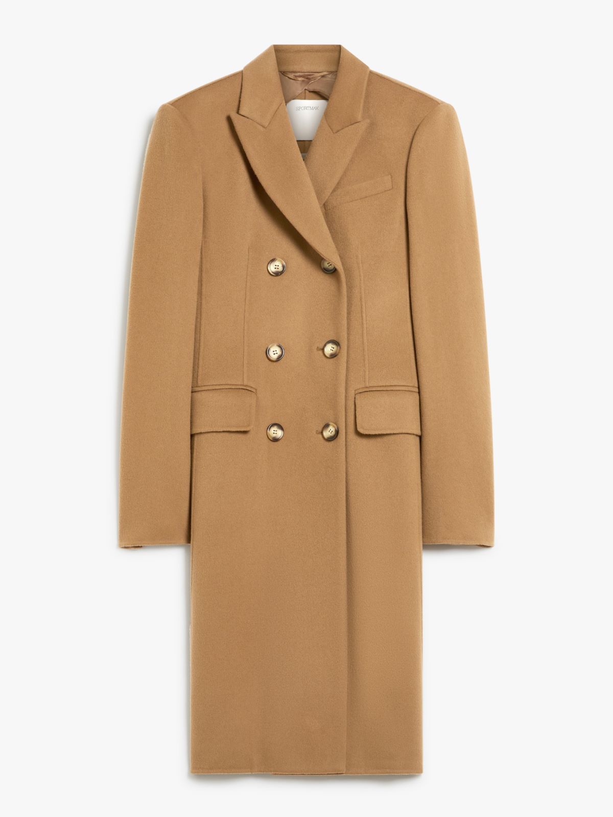 Slim-fit wool coat
