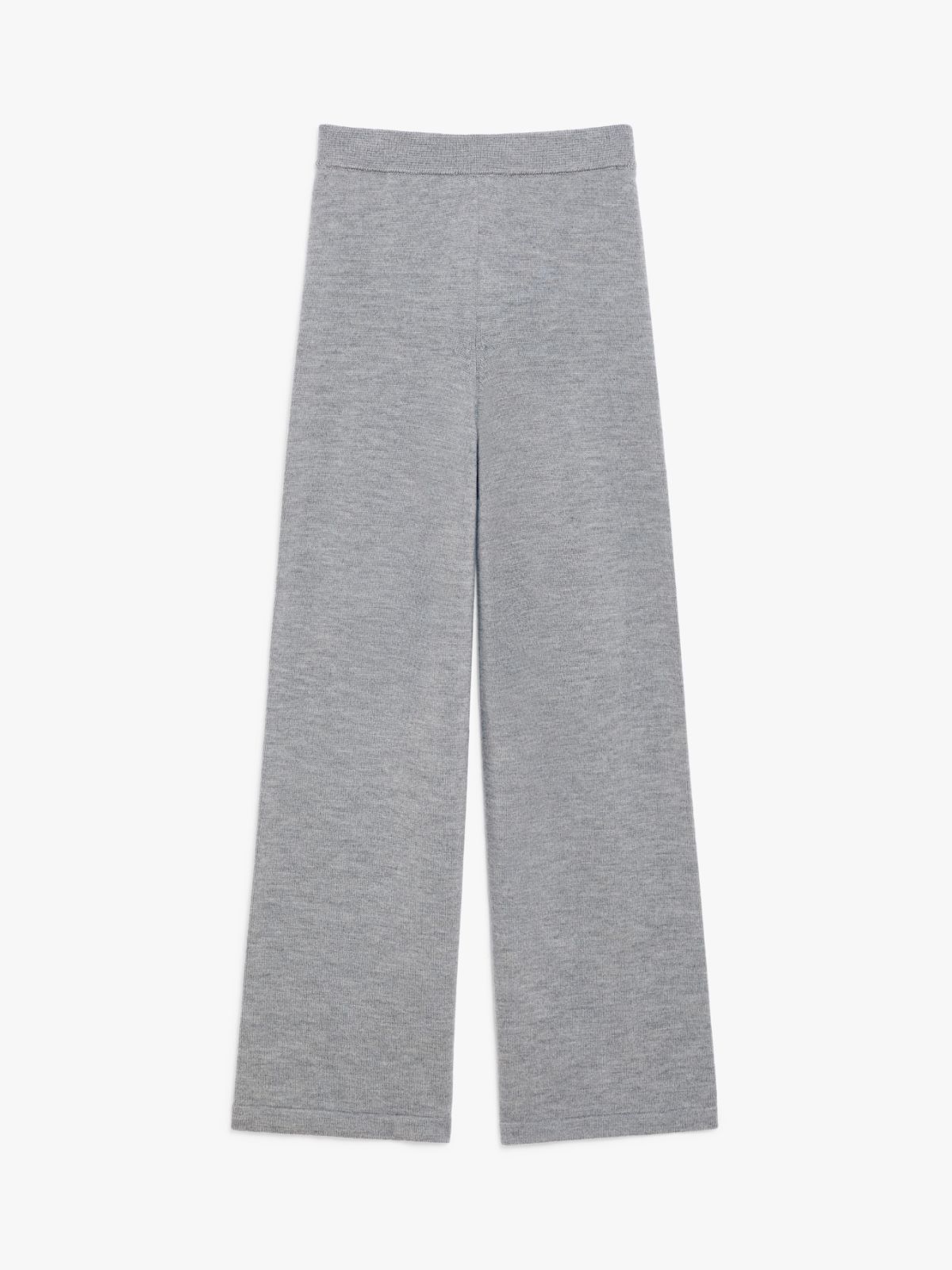 Straight wool trousers