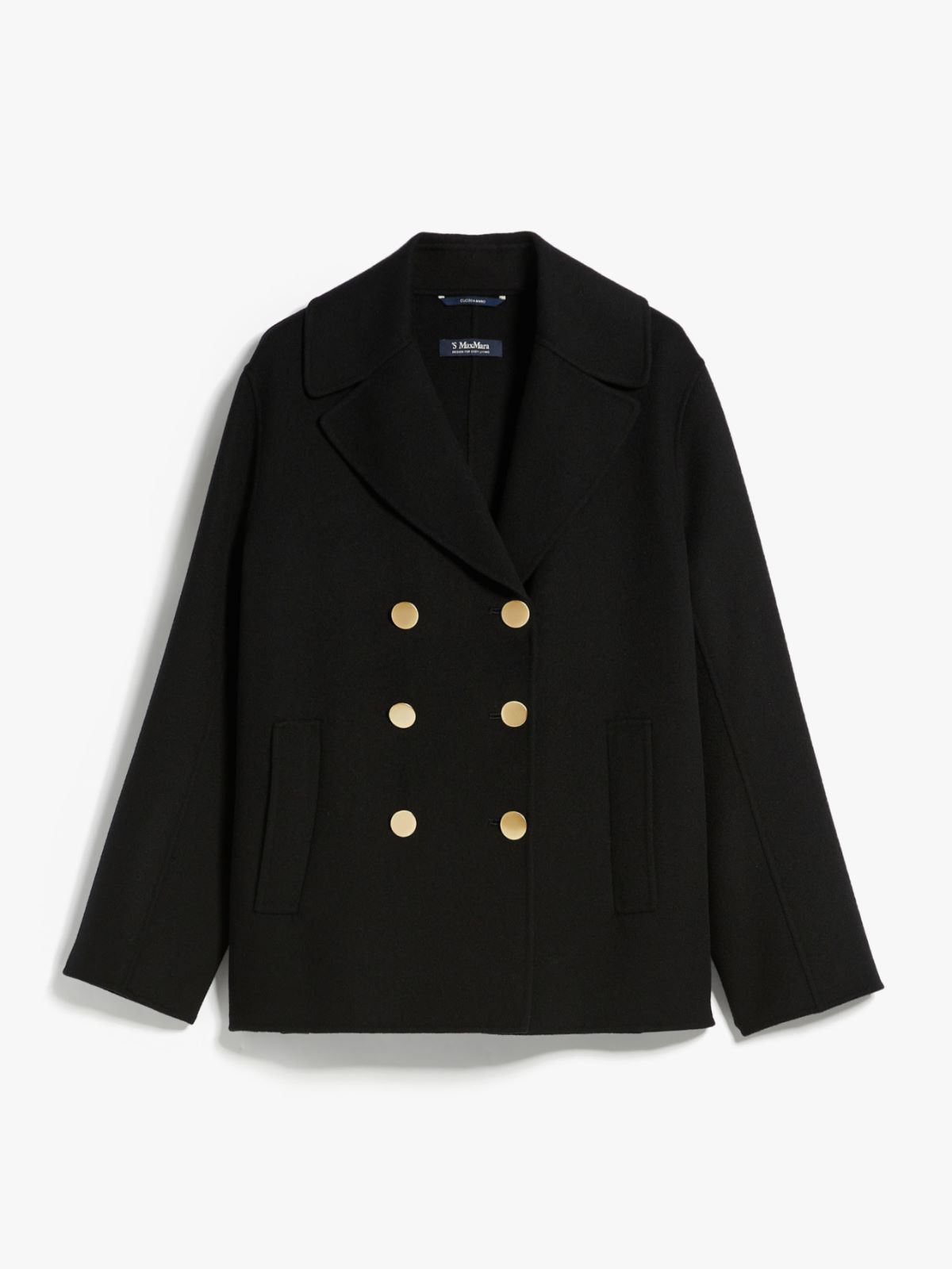 Short wool pea coat