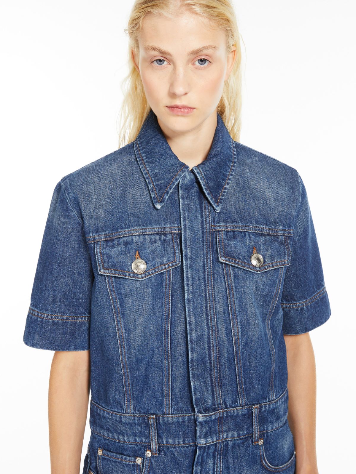 Denim mini playsuit