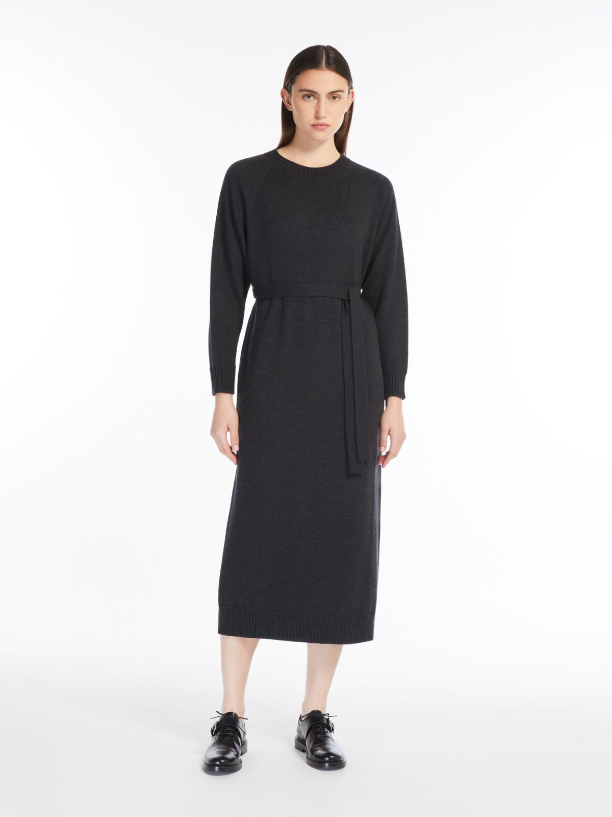 Wool midi dress