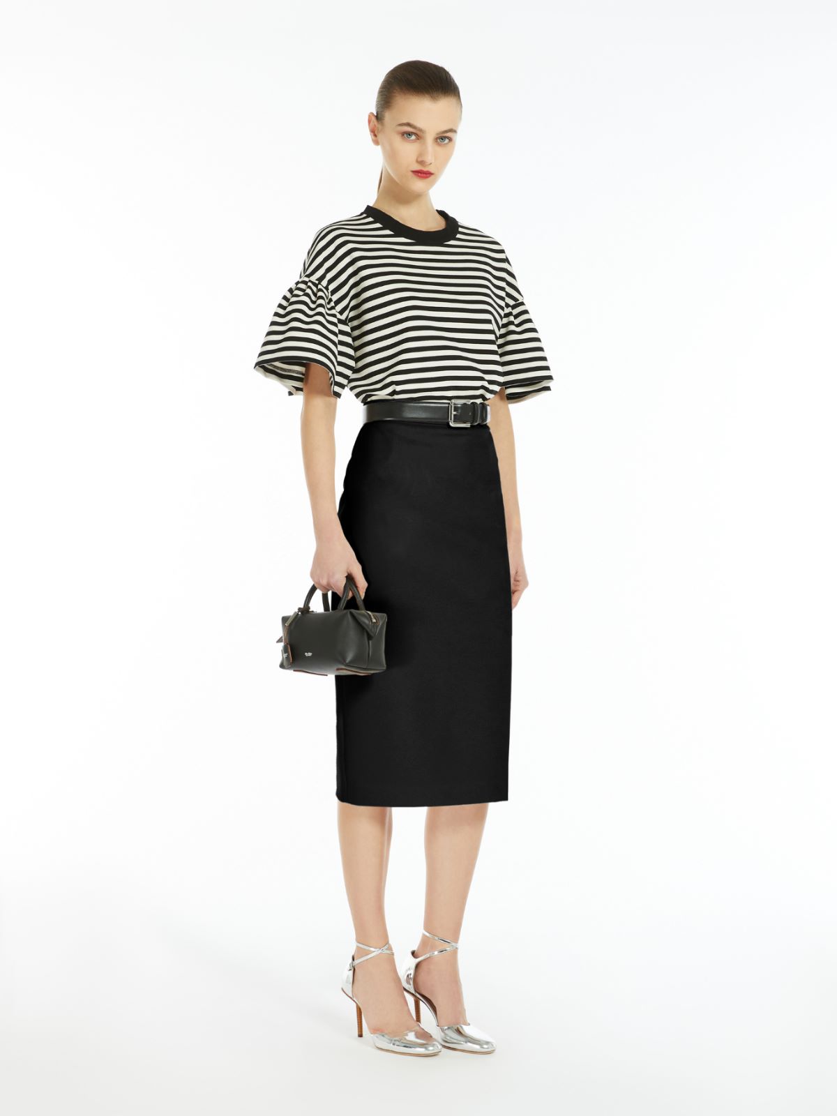 Stretch fabric sheath dress