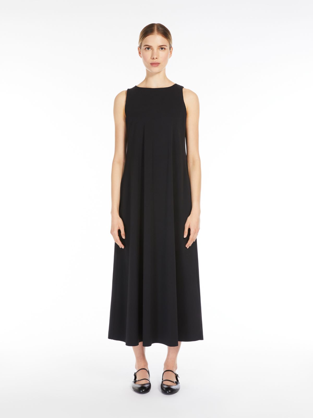 Technical jersey A-line dress