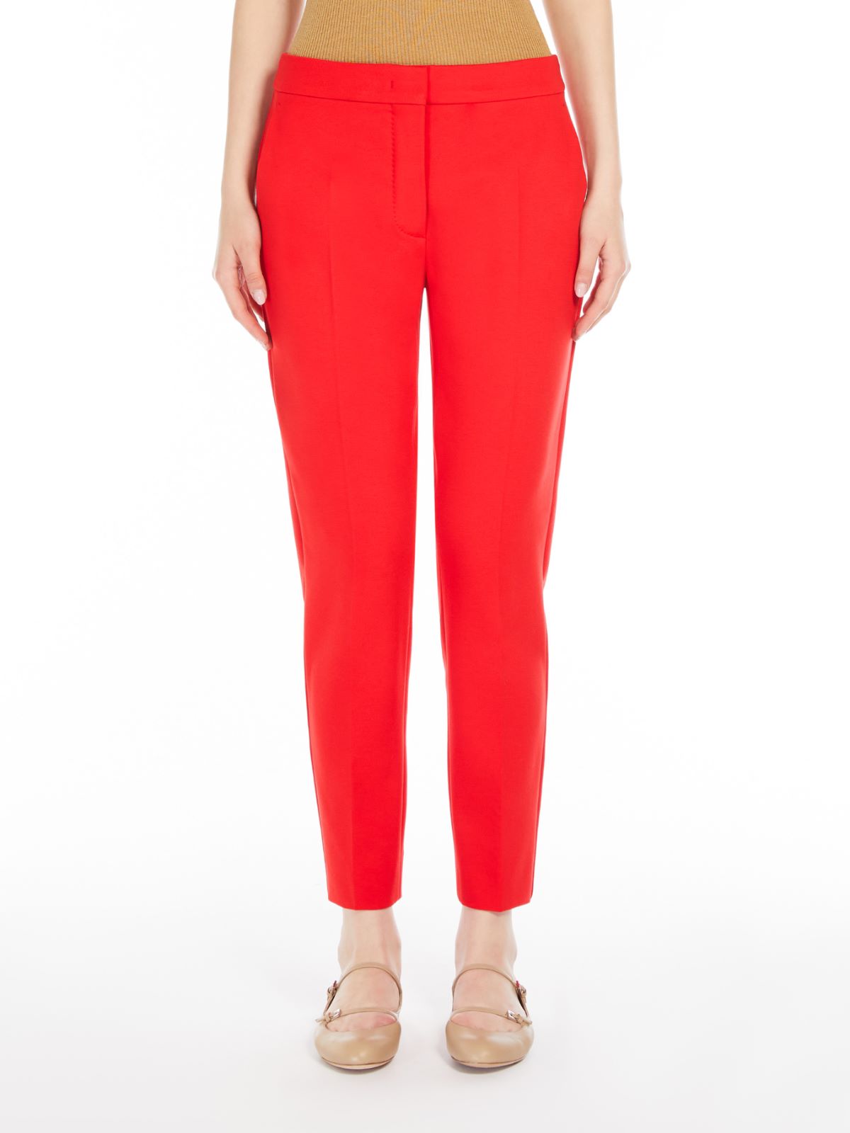 Viscose jersey trousers