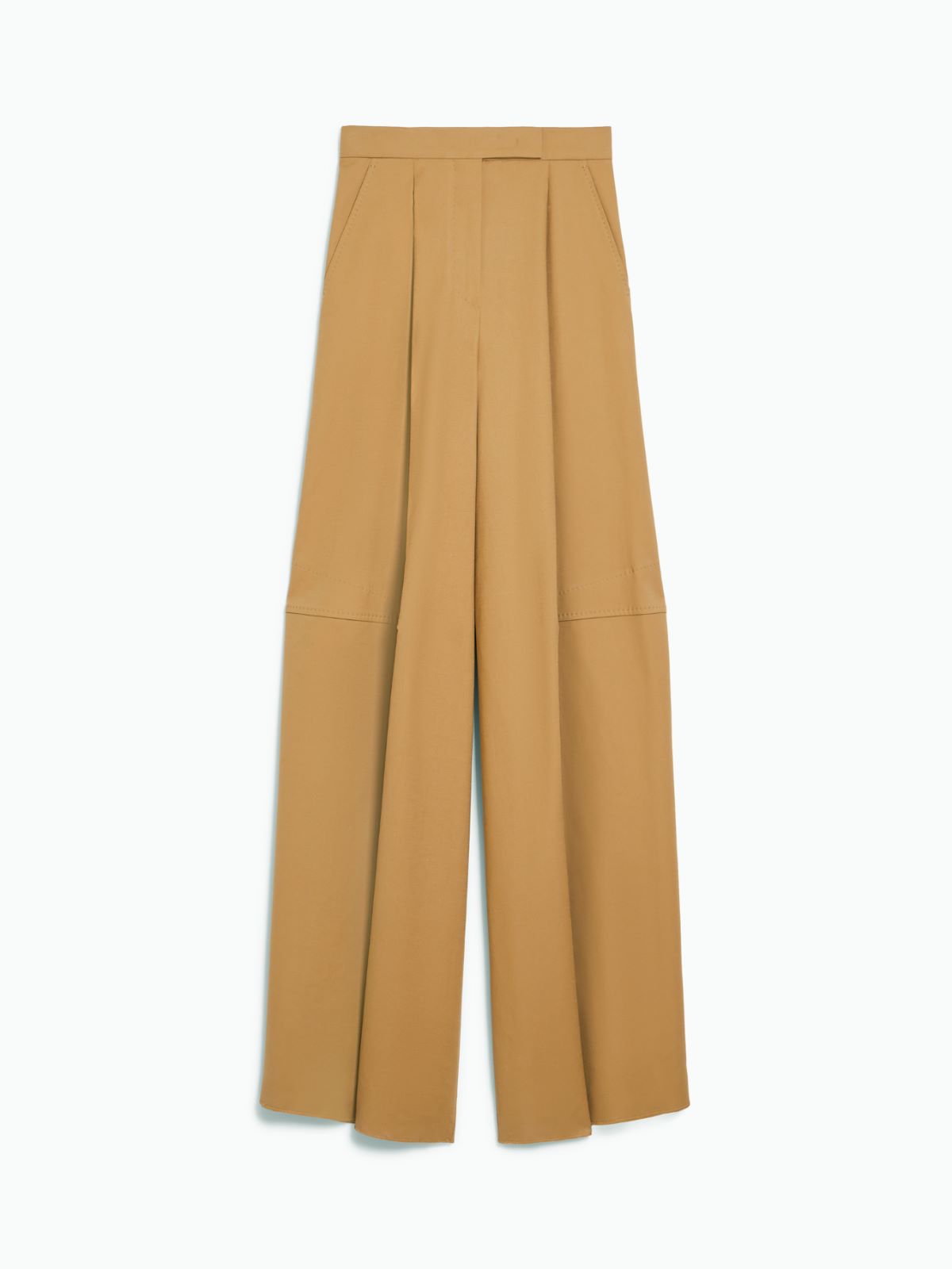 Oversize stretch cotton trousers