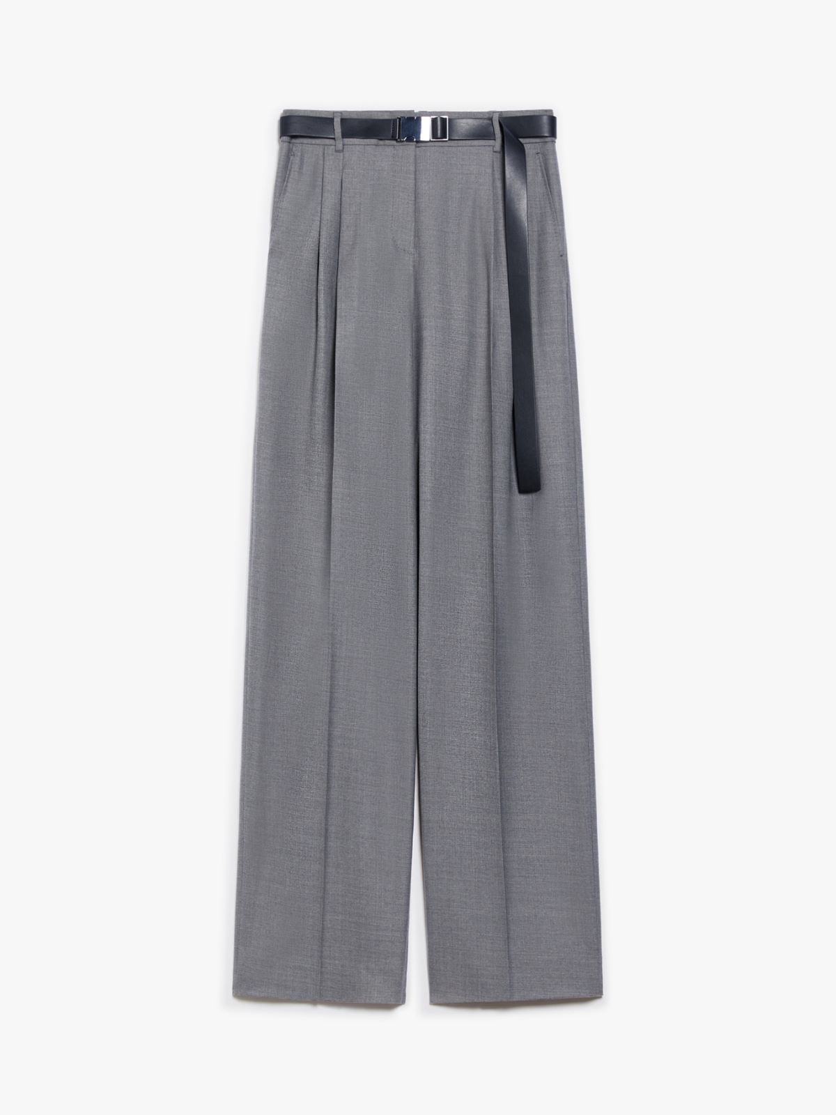 Wool twill trousers