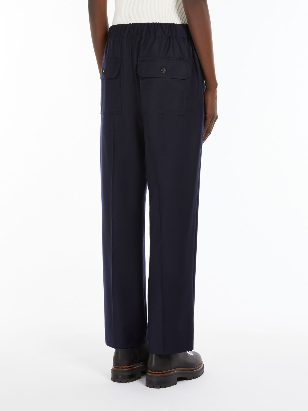 Comfort-fit flannel trousers