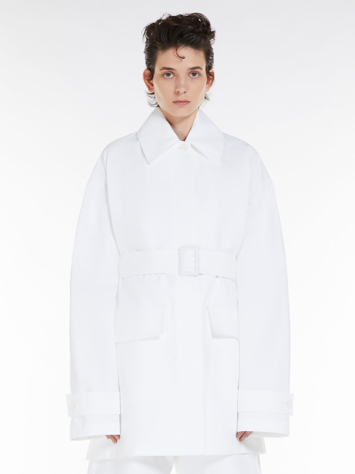 Water-resistant cotton safari jacket