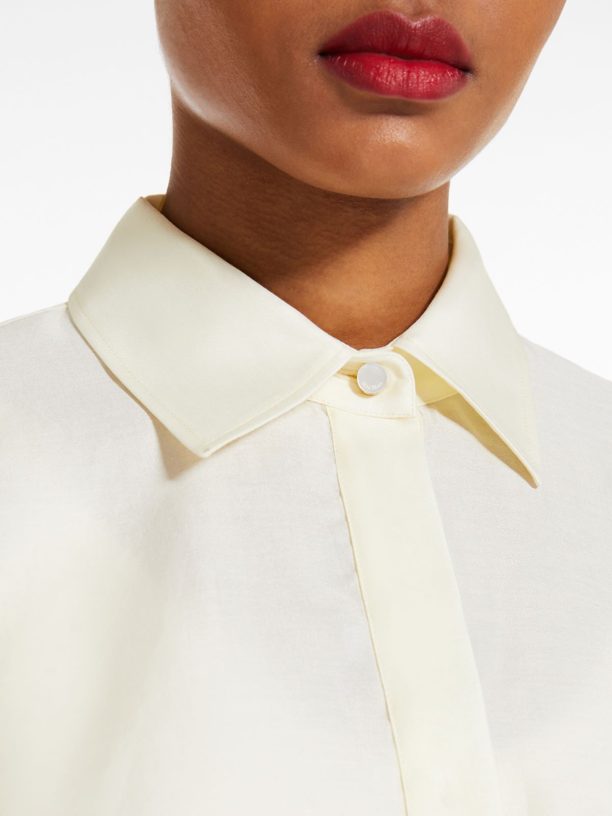 Oversized shirt in brushed cotton