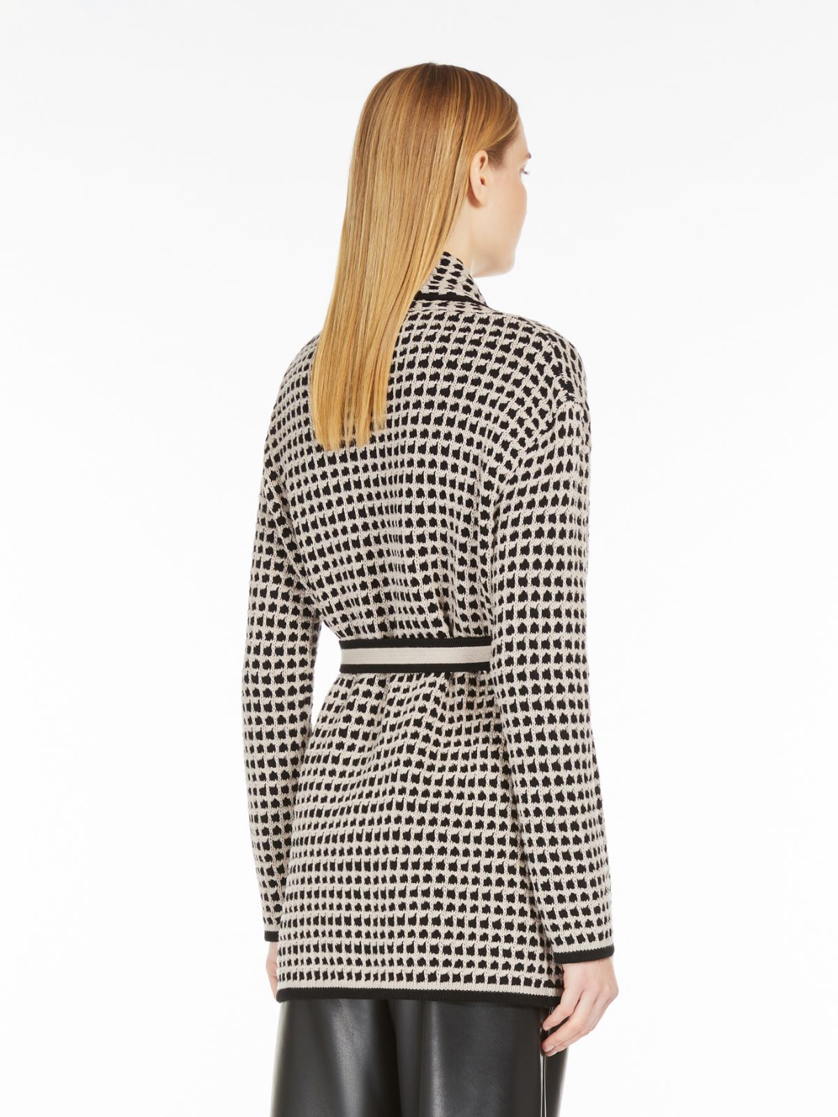 Cotton-knit cardigan