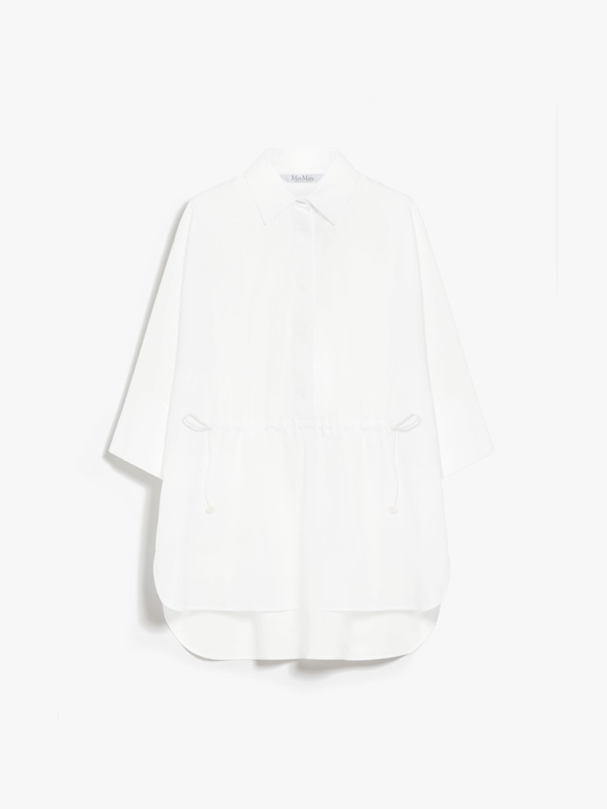 Loose-fitting cotton poplin shirt
