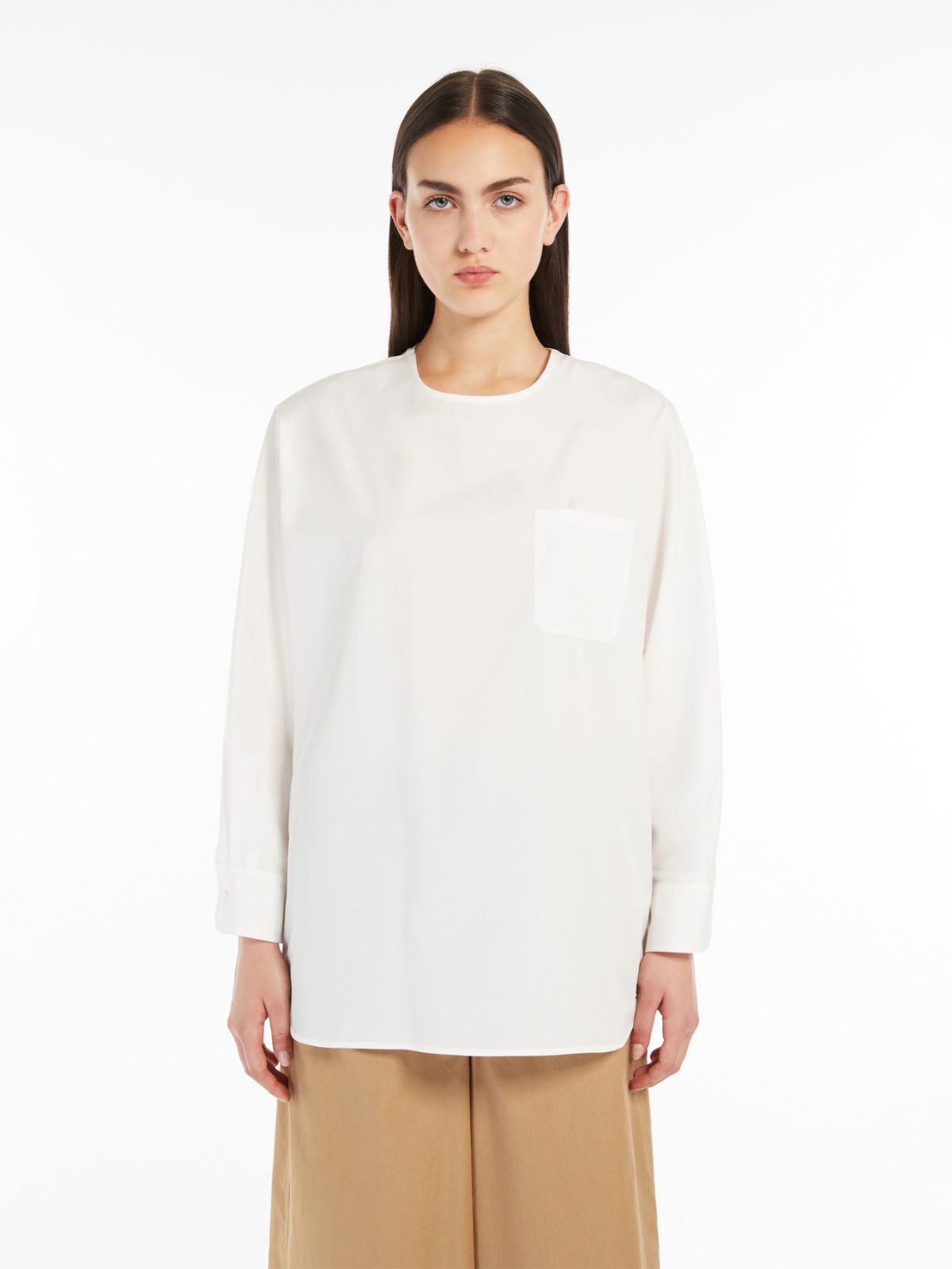 Cotton poplin blouse