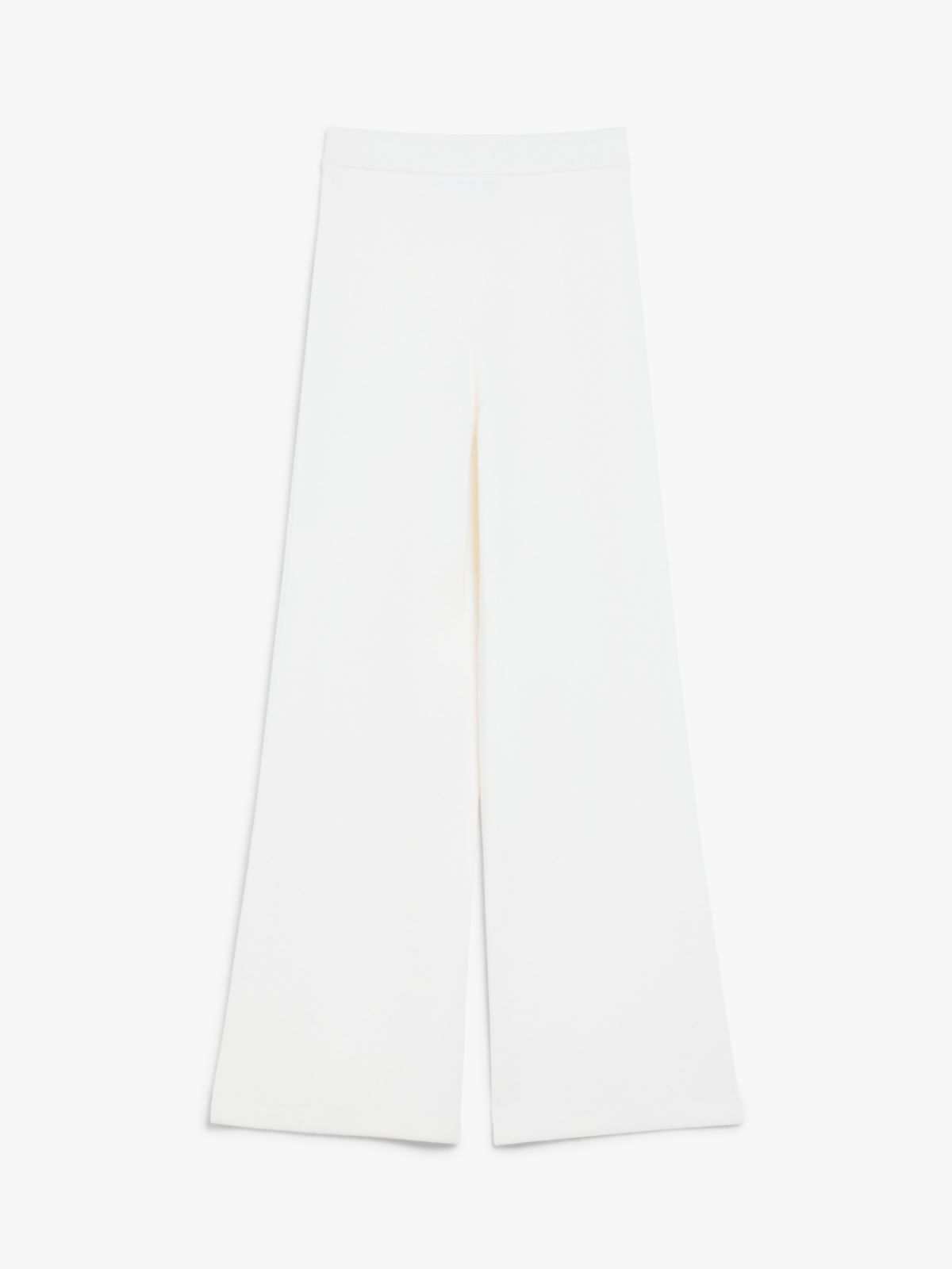 Straight wool trousers