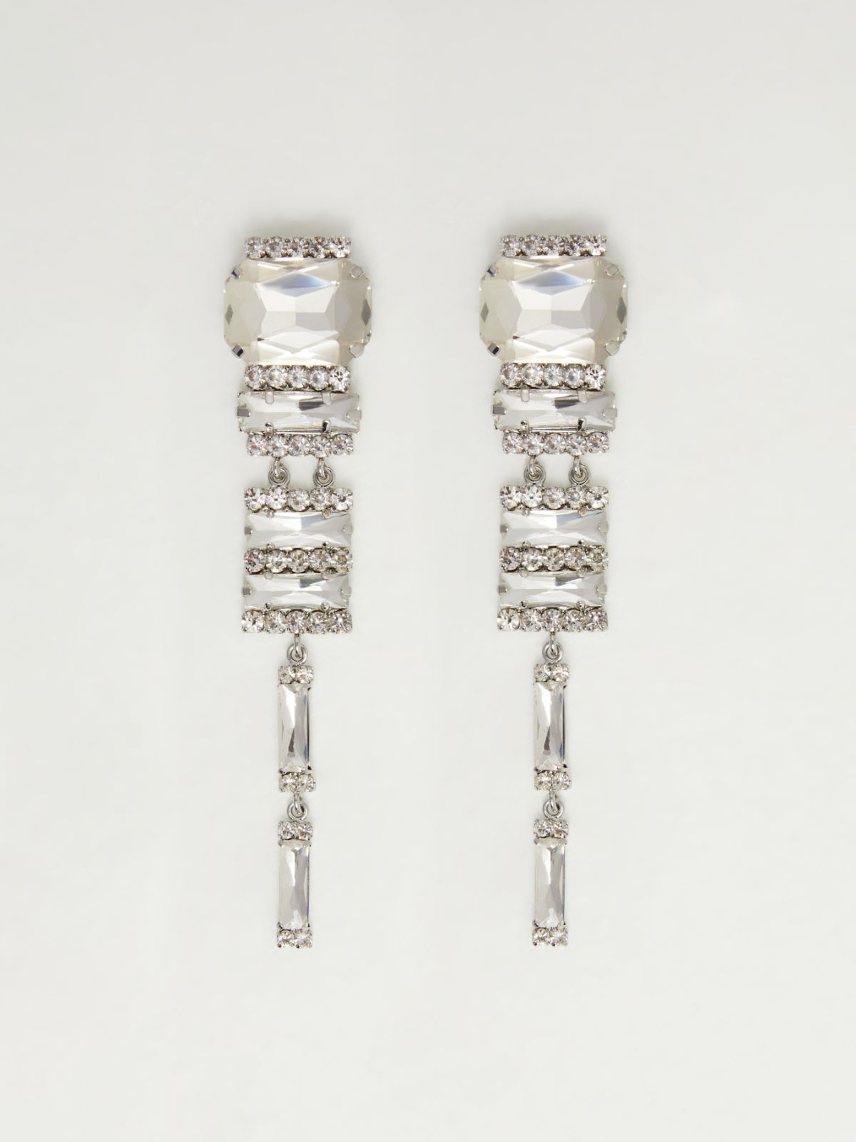 Rhinestone drop earrings