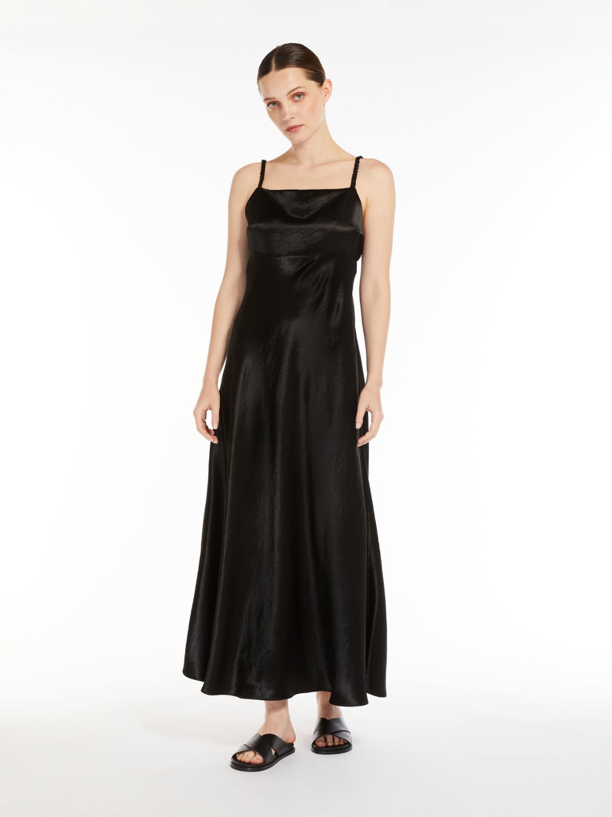 Technical satin dress