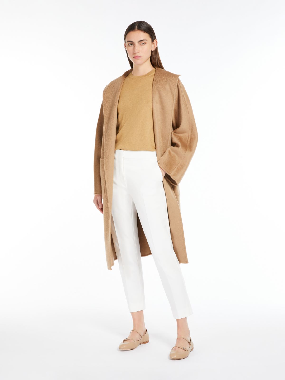 Cashmere cardigan coat