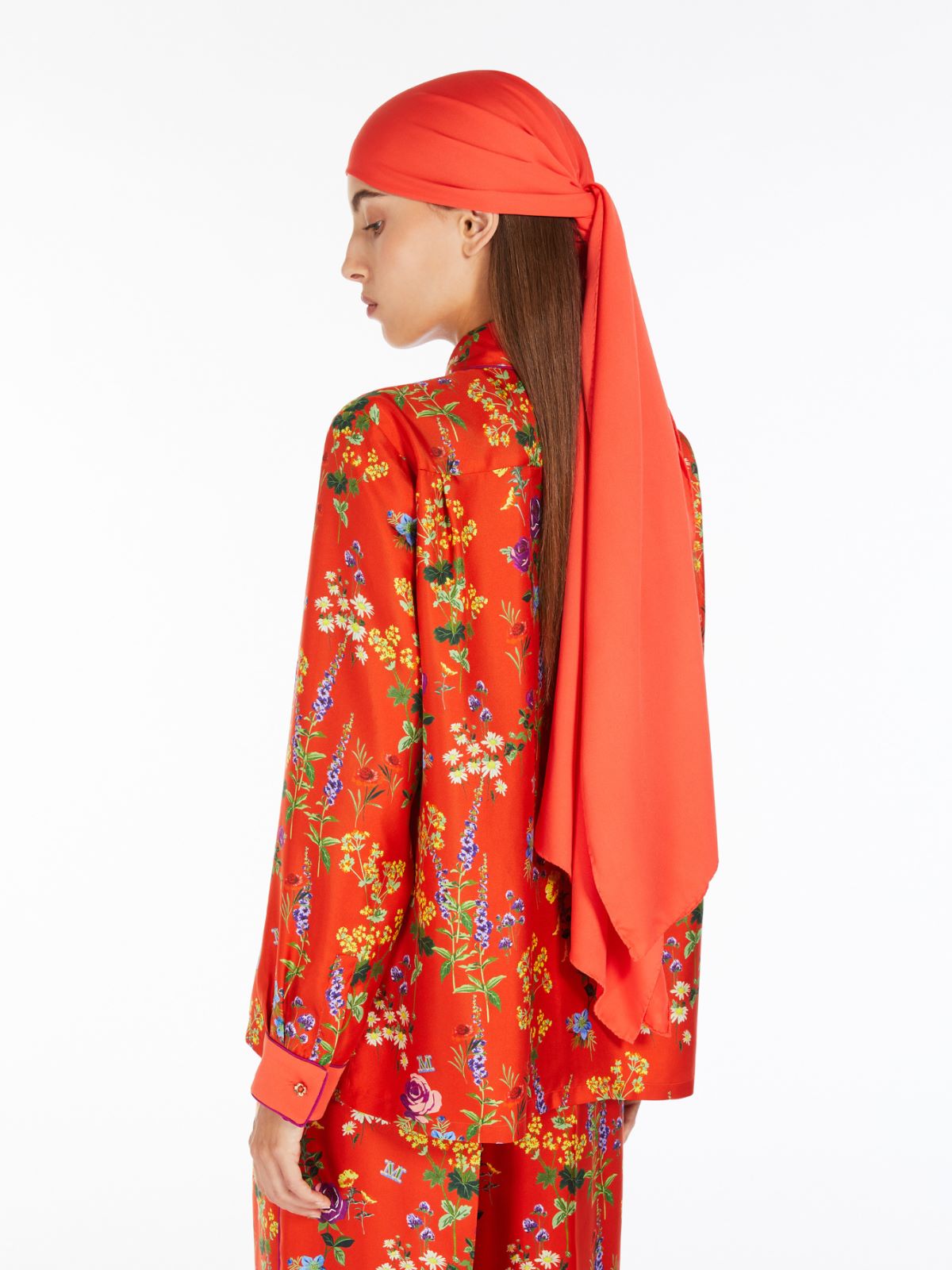 Silk charmeuse stole