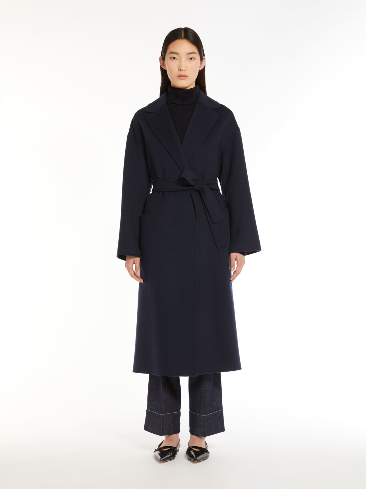 Wool robe coat